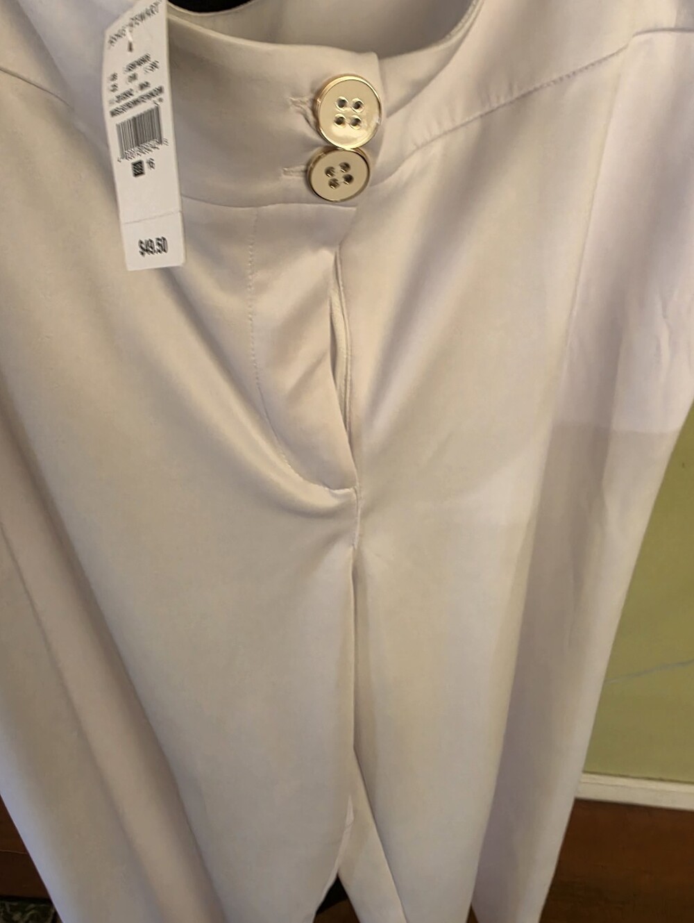 Ashley Stewart White Pleated Cape Blazer - Picture 7 of 9